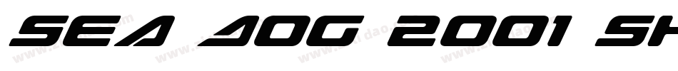 Sea Dog 2001 Shadow字体转换